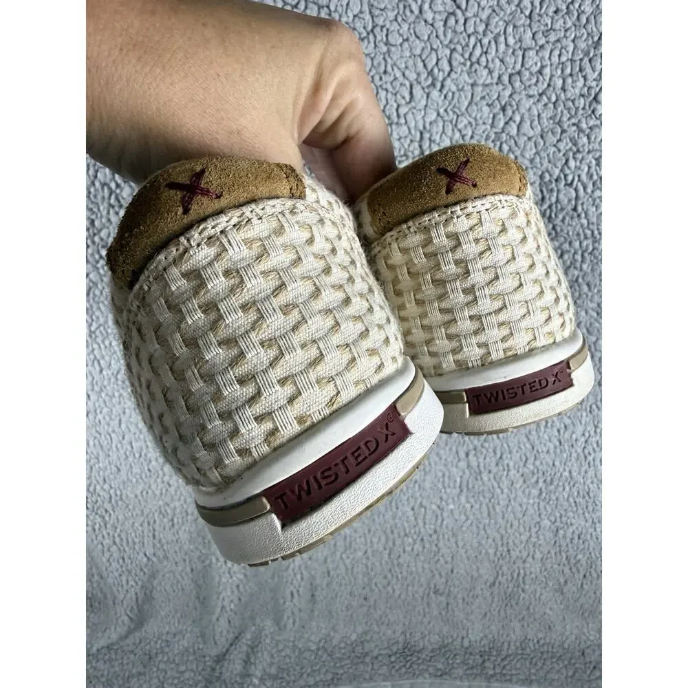 Twisted X Women's 8.5 Kicks Casual Shoes Sand Shell Tweed WCA0028